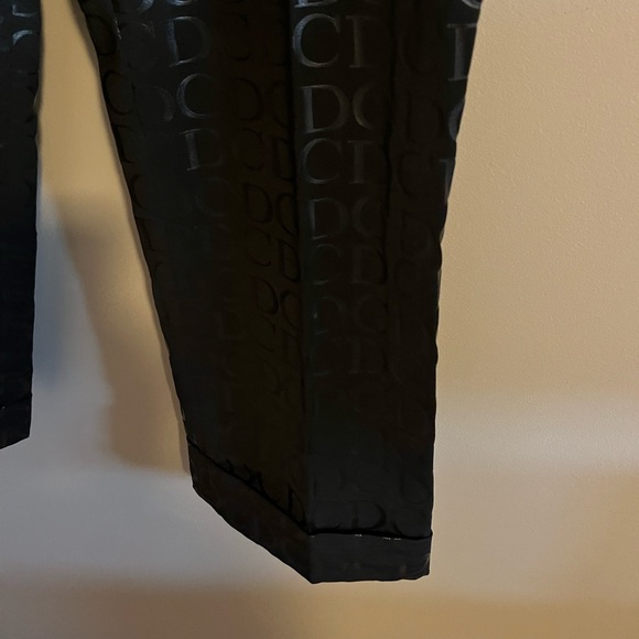 Christian Dior black vintage classic CD Monogram HighWaist Pants Size 15 - Picture 5 of 7